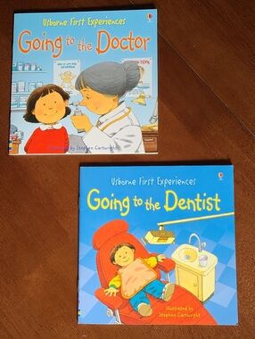 Bundle Lot of 2 Little Books Usborne First Experiences Doctor & Dentist Visits